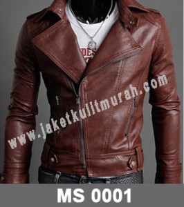 Jaket Kulit Slim Fit Pria MS-0001